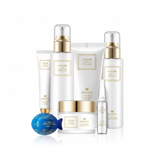 15PCS Caviar Skin Care Set Face Serum Set Face Moisturizing anti Wrinkle Whitening Beauty Health Korean Facial Skin Care Suit
