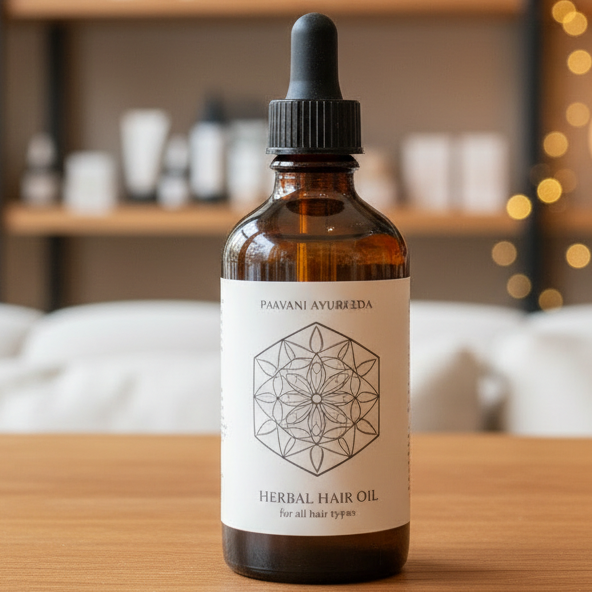 Herbal Hair Oil | Ayurvedic Scalp & Hair Treatment for Growth, Strength & Shine