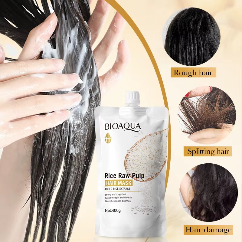10/30/50/100/400G Magical Keratin Hair Mask 5 Seconds Repair Damaged Frizzy Hair Soft Smooth Shiny Rice Moisturizing Hair Care